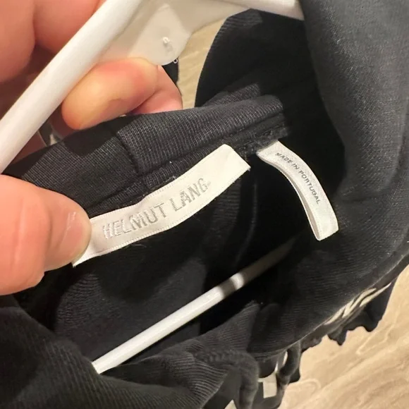 Helmut Lang Black Graphic Hoodie - Picture 3 of 5